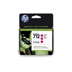 Cartucho de tinta HP 712 Magenta PLUK 29ml (3 unid) 3ED78A - 3ED78A