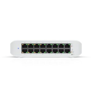 Switch Ubiquiti Uni-Fi Lite 16 portas 8P POE/POE+ - USW-LITE-16-POE