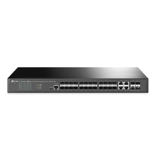 Switch TP-LINK Gerenciável SFP L2 24 portas 4Slots 10GE Jet - TL-SG3428XF