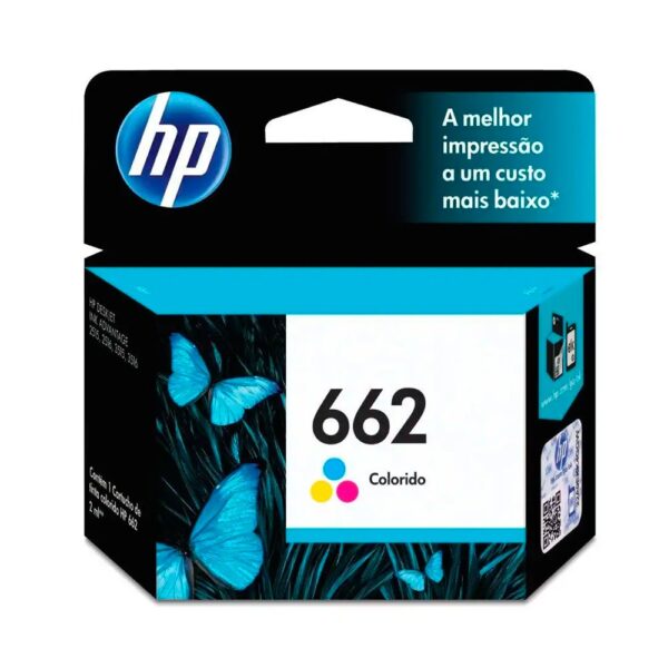 Cartucho de Tinta HP 662 Tri-color - CZ104AB