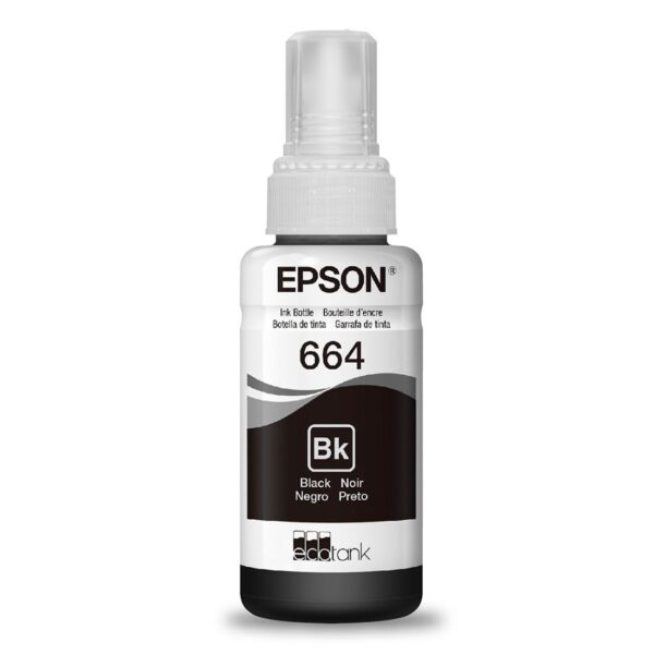 Garrafa de Tinta Epson Refil Preto - T664120-AL