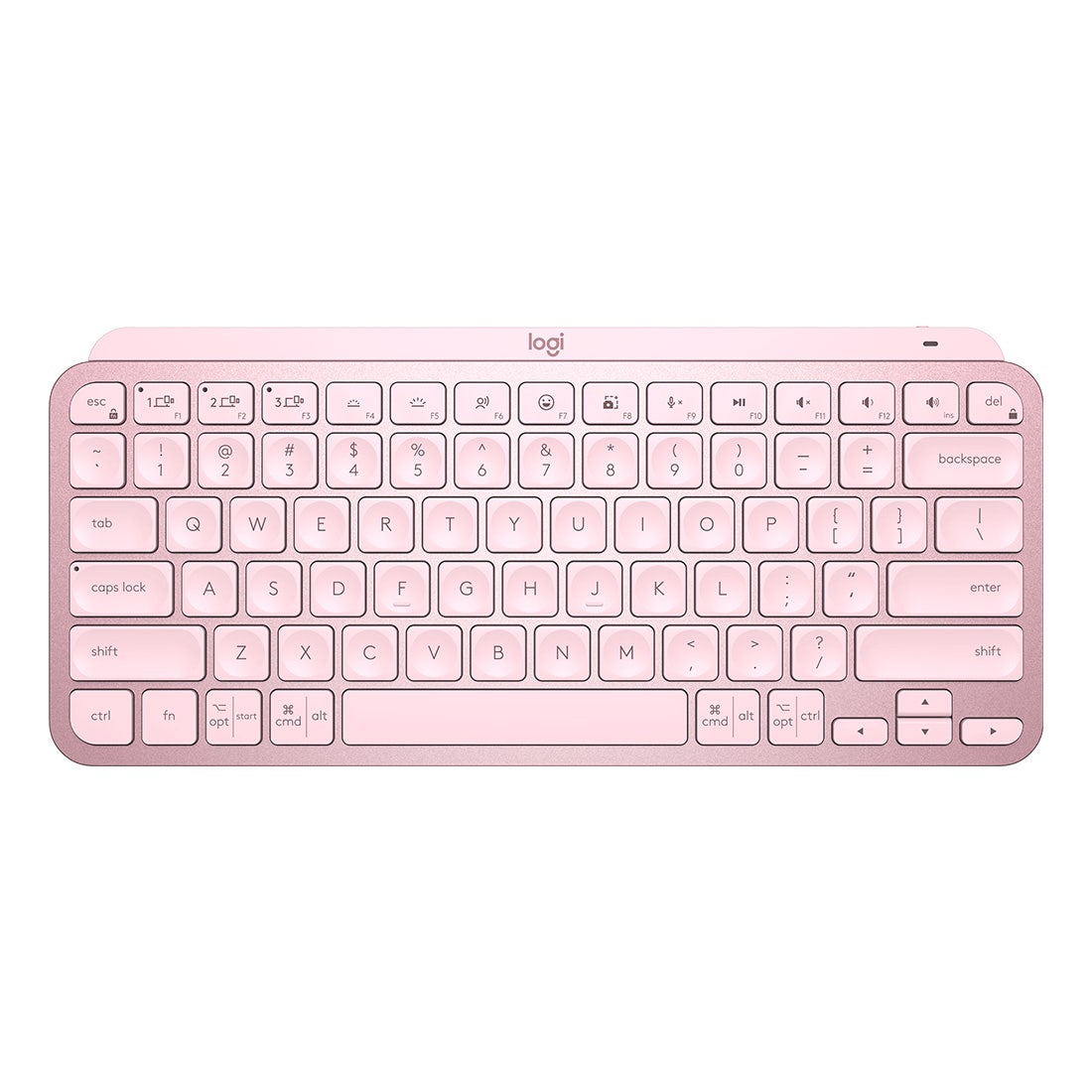Teclado Logitech MX Keys Mini Rosa Padrão US - 920-010507-C