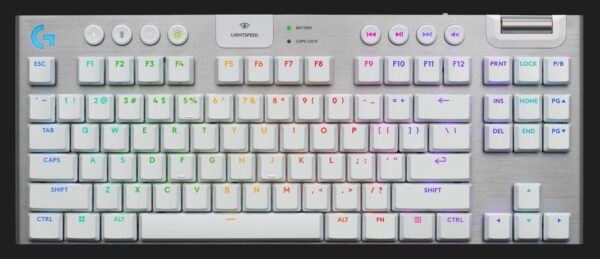 Teclado Gamer Logitech G915 X TKL Branco s/Fio 920-012732-C