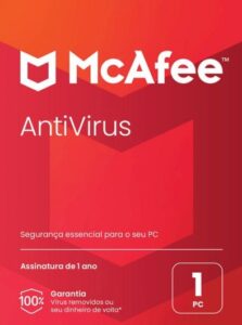 Antivírus McAfee 1 PC Card MACF0014kiti - MACF0014kiti