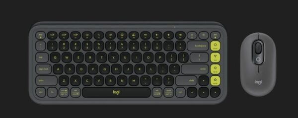Kit Teclado e Mouse Logitech Pop Icon Gr US s/Fio 920-013056