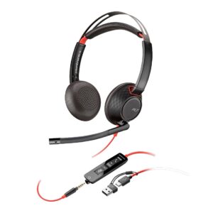 Produto: Headset HP Poly Blackwire 5220 Stereo USB-A/C Preto - 8X231AA