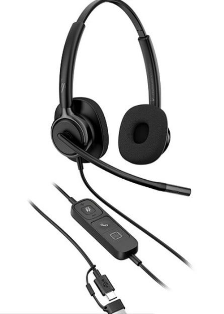 Produto: Headset HP Poly Mission 425 Stereo T. USB-C/A Cl C01B3AA#AC3