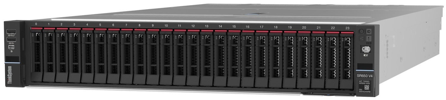 Servidor Lenovo ISG SR650 v4 Intel Xeon Silver 6505P 12 Núcleos 32GB - 7DGDA01KBR