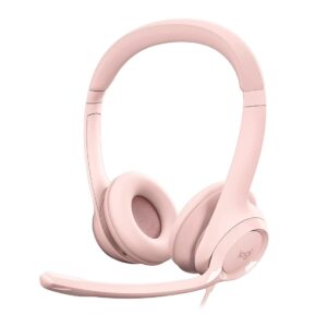 Headset Logitech H390 Rosa Estéreo USB - 981-001280-V