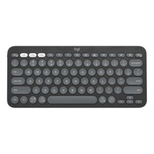 Teclado Logitech Pebble Keys 2 K380s Sem fio Grafite - 920-011789