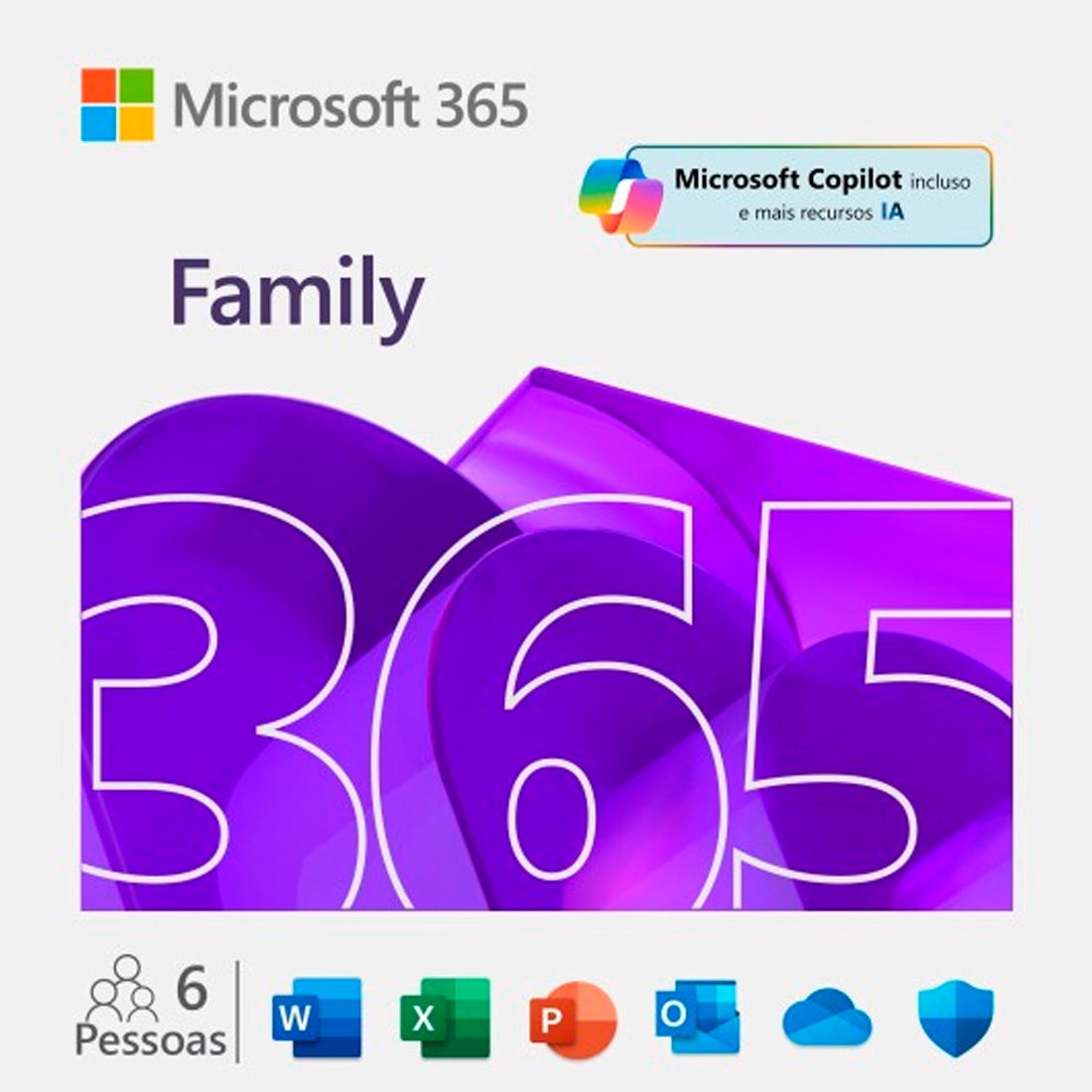 Microsoft 365 Family ESD 6 usuários - EP2-32295