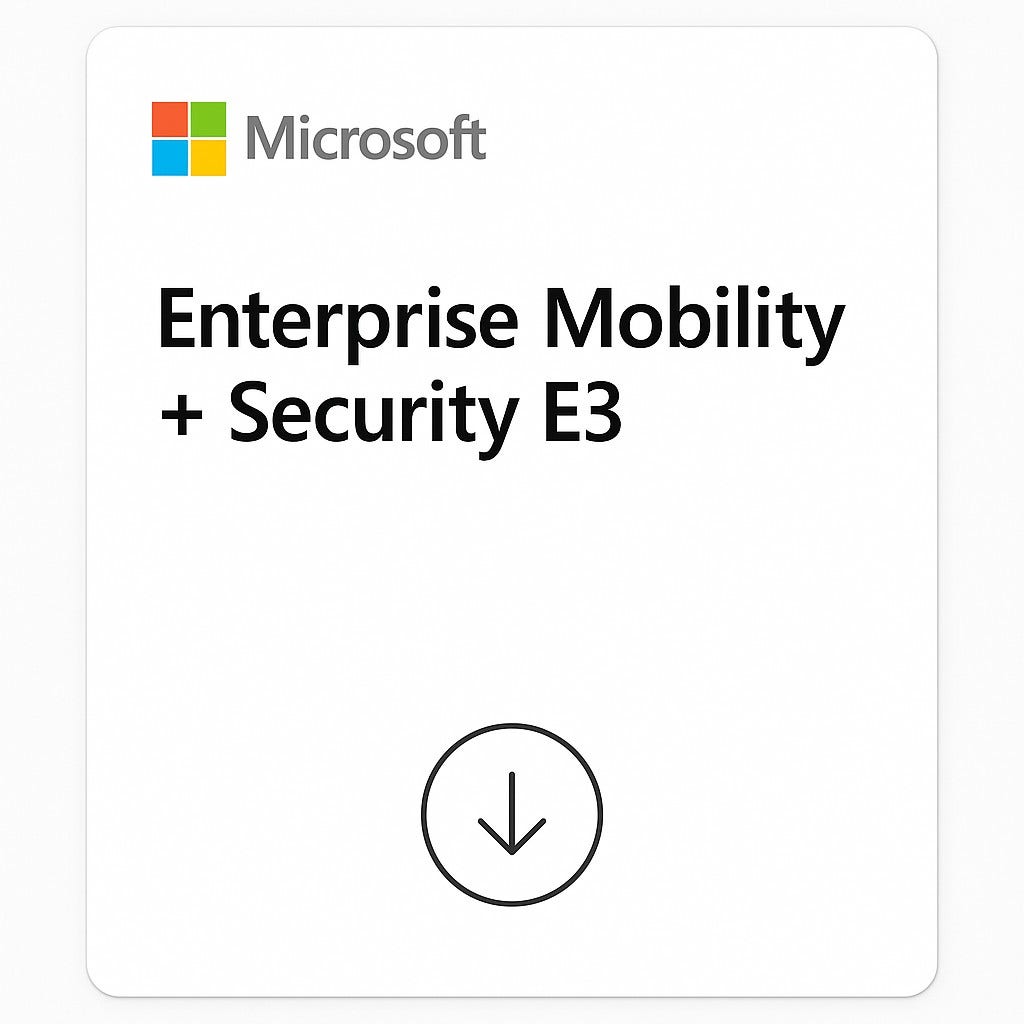 Produto: Microsoft Enterprise Mobility + Security E3 1 Ano CSP - CFQ7TTC0LHT4-001