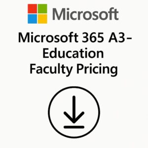 Produto: Microsoft Office 365 A3 Education Faculty Pricing 1 Ano CSP - CFQ7TTC0LHPP-00H