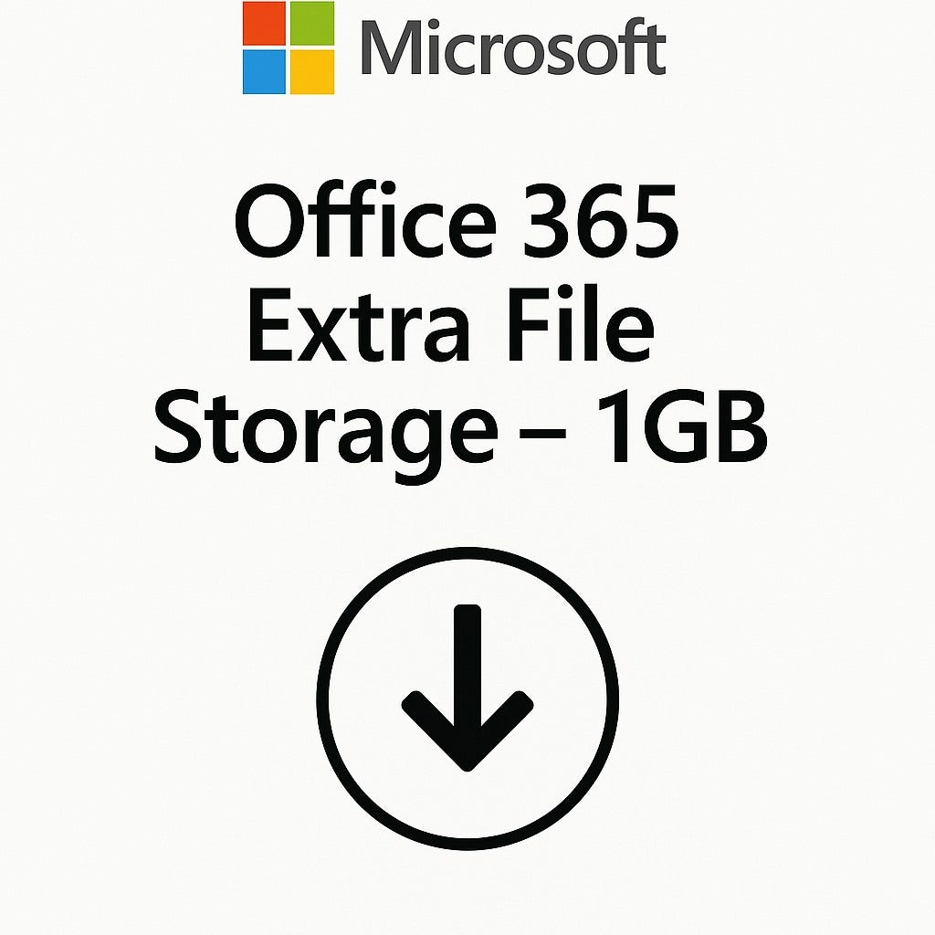 Produto: Microsoft Office 365 Extra File Storage 1GB 1 Ano CSP - CFQ7TTC0LHS9-001