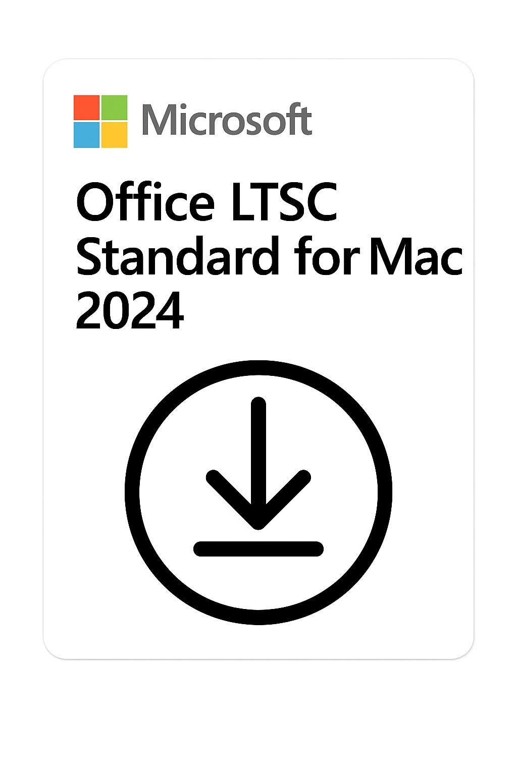 Produto: Office LTSC Microsoft Standard for Mac 2024 Perpétuo CSP - DG7GMGF0PN5C-001