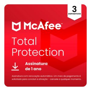 Produto: Total Protection McAfee 3 dispositivos 12 meses - MTP31BAM3MTI