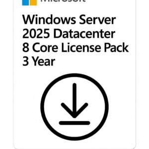Produto: Windows Server 2025 Microsoft Datacenter 8 Core License Pack 3 Anos CSP - DG7GMGF0PWHD-006