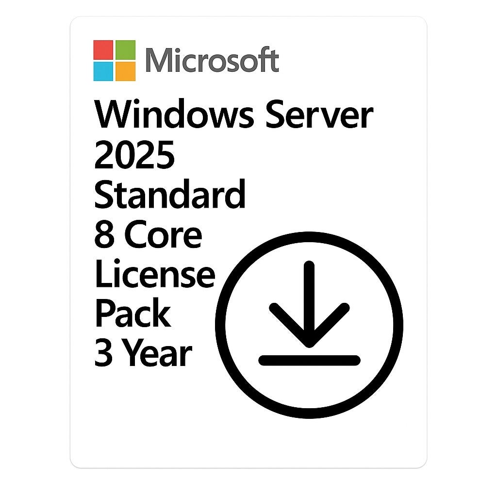 Produto: Windows Server 2025 Microsoft Standard 8 Core License Pack 3 Anos CSP - DG7GMGF0PWHC-005